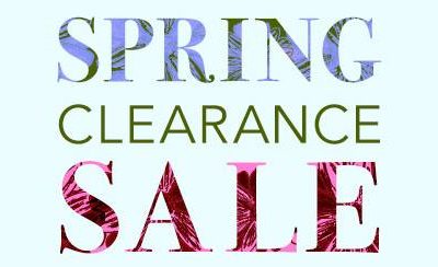 Spring Clearance Sale ~ Up to 70% OFF!