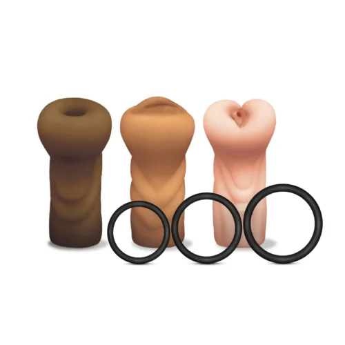 MSTR B8 Six Pack, Masturbation Sleeves with Penis Rings