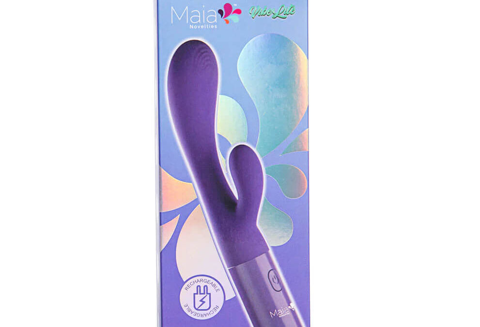 Maia VIBELITE Rayla 10-Function Silicone Dual Stimulator Rechargeable Vibrator Purple