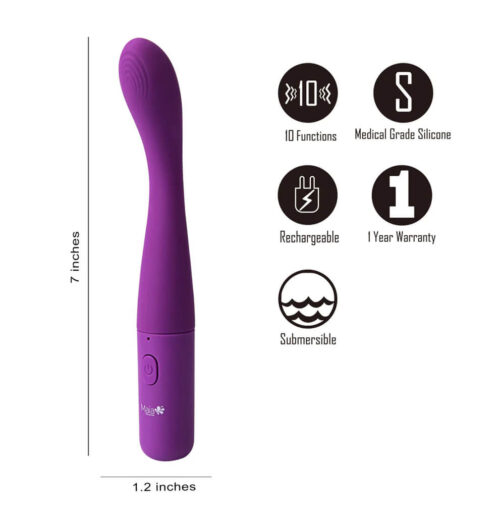 Maia VIBELITE Chelsi 10-Function Silicone G-Spot Rechargeable Vibe Purple