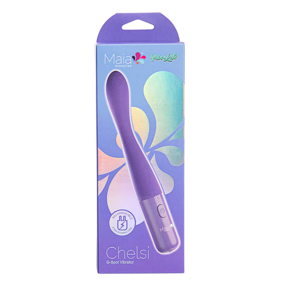 Maia VIBELITE Chelsi 10-Function Silicone G-Spot Rechargeable Vibe Purple