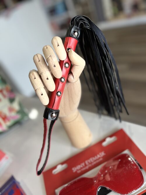 Red Faux Leather Flogger