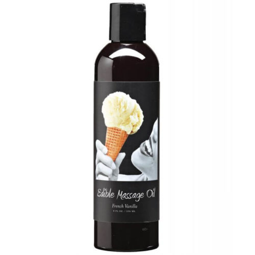 Earthly Body Edible Massage Oil - 8 oz - French Vanilla