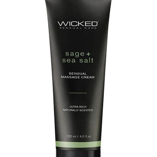 Wicked Sensual Care Massage Cream - 4 oz - Sage & Sea Salt