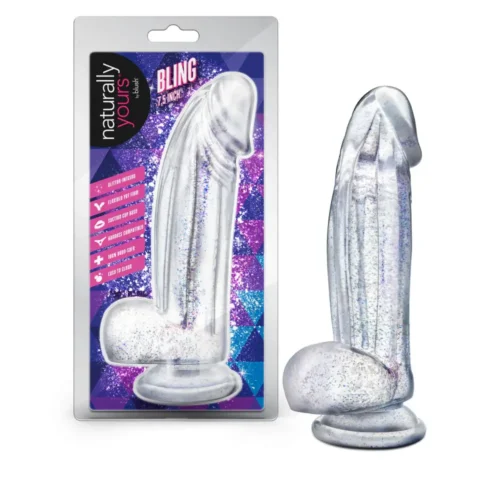 Naturally Yours | Bling 7.5 Inch Realistic Glitter Dildo
