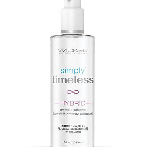 Wicked Sensual Care Simply Timeless Hybrid Water & Silicone Lubricant - 4 oz
