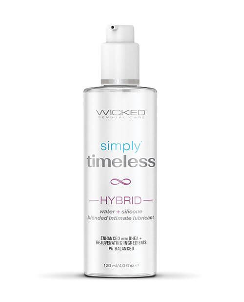 Wicked Sensual Care Simply Timeless Hybrid Water & Silicone Lubricant – 4 oz