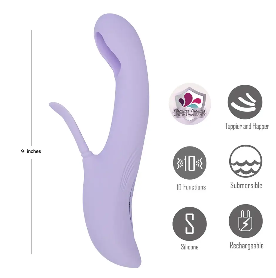 Maia CHARLI LAVENDER 10-Function Oscillating Tapper and Flapper