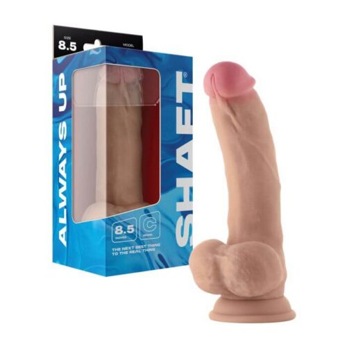 Shaft Model C Flexskin Liquid Silicone 8.5" Curved Dong w/Balls