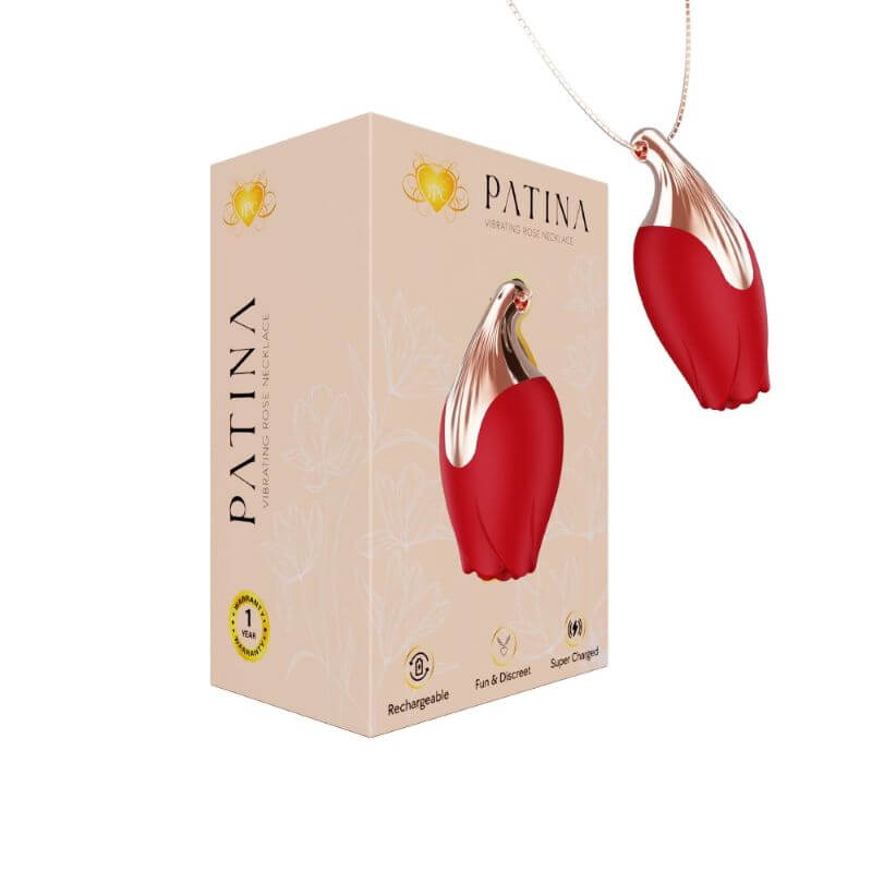 Patina Rose Necklace – Red