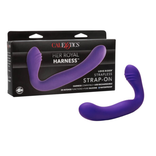 Her Royal Harness® Love Rider® Strapless Strap-On - Purple