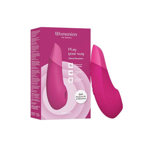 Womanizer Enhance 2 in 1 Pleasure Air & Vibrations - Vibrant Pink