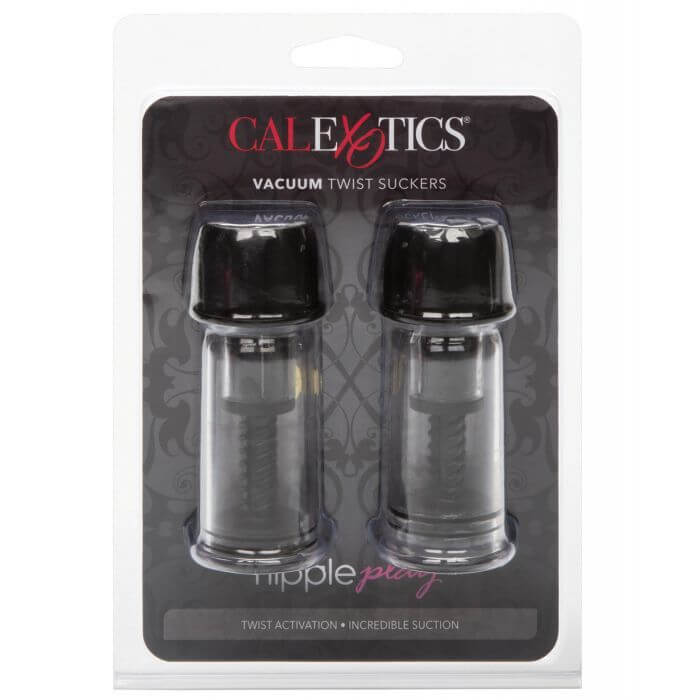Nipple Play Vacuum Twist Suckers - Black
