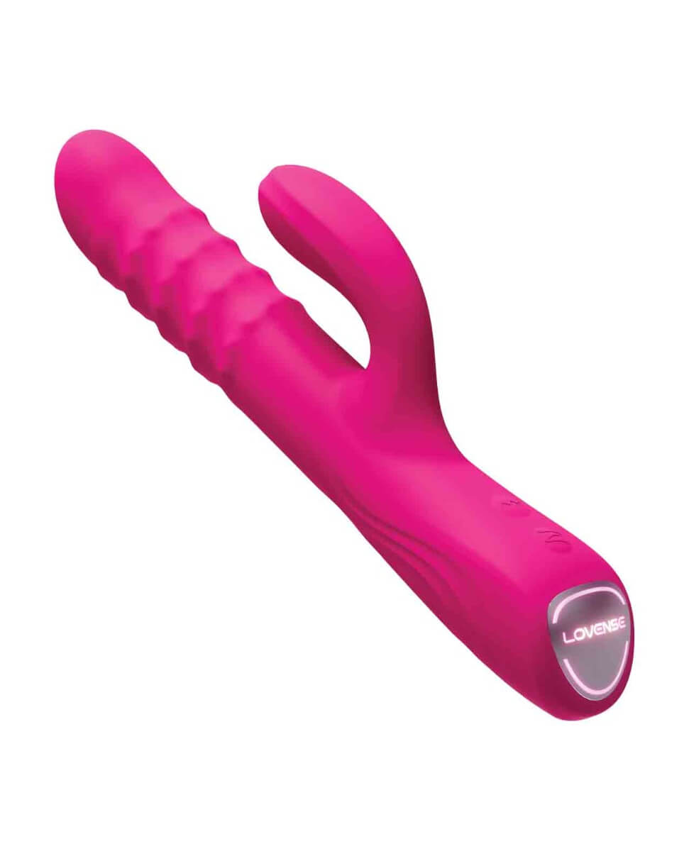 Lovense Velvo G-Spot & Clit Rabbit Vibrator - Pink