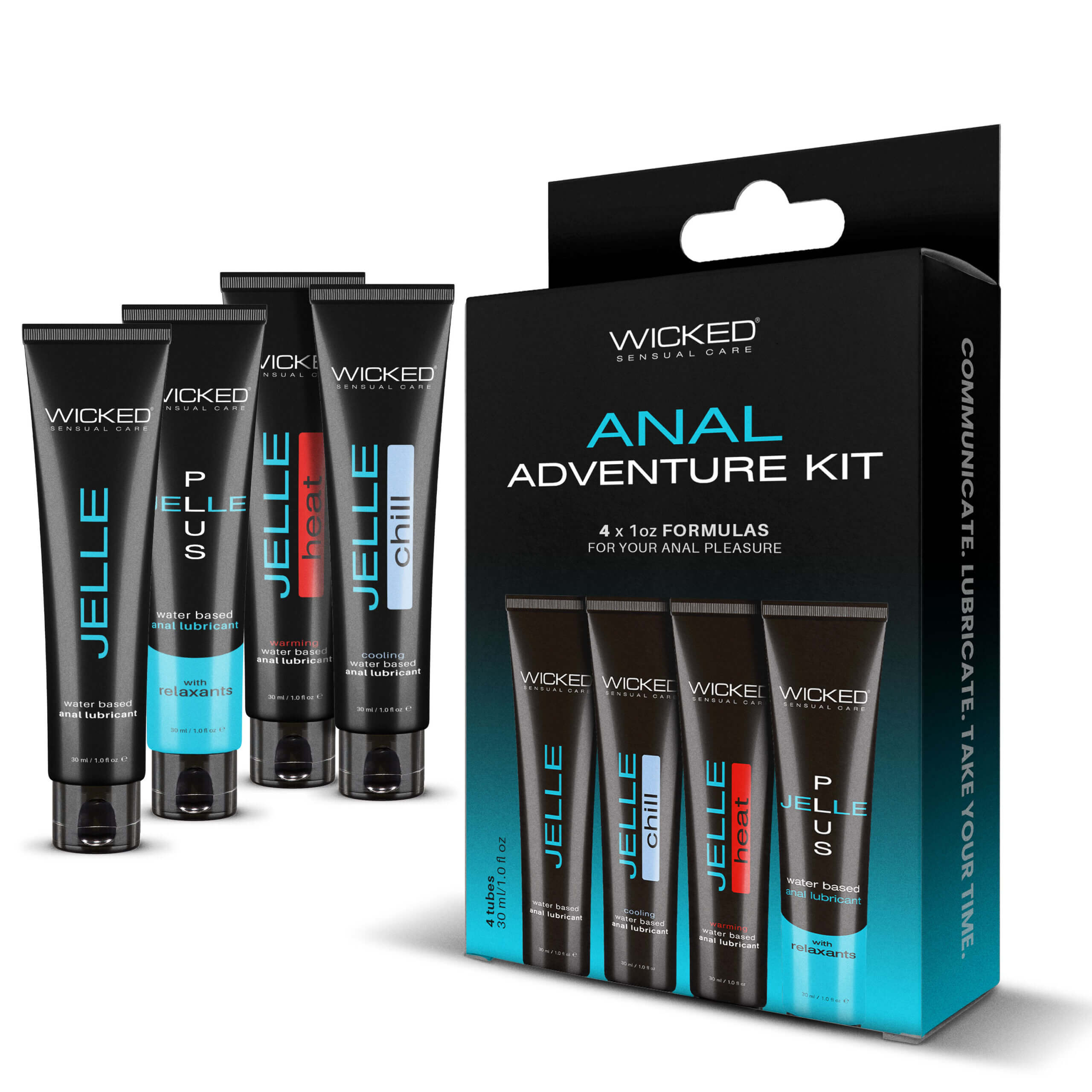 Wicked Anal Adventure Lube Kit