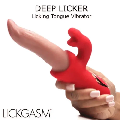 Lickgasm Deep Licker Licking Tongue Silicone Vibrator & Clitoral