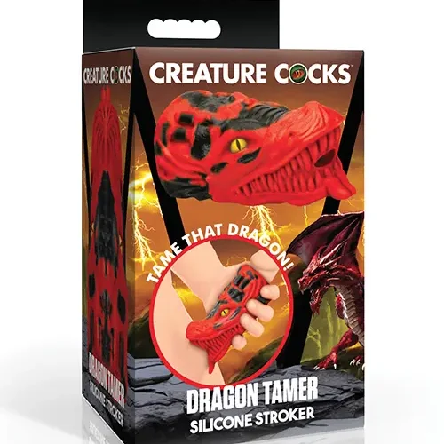 Creature Cocks Dragon Tamer Silicone Stroker - Red